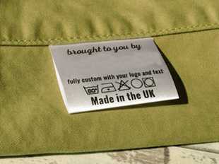 Custom Satin Care Tag